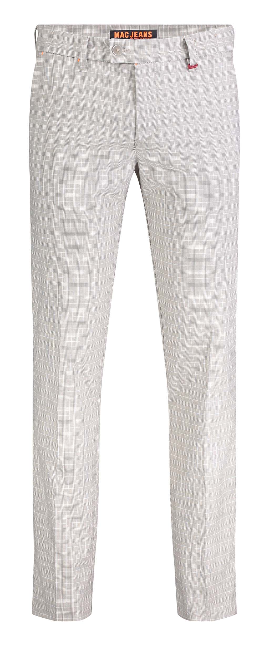 MAC LENNOX Chino - Frosted Linen Check - 6344-00-0704L-039K