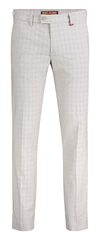 MAC LENNOX Chino - Frosted Linen Check - 6344-00-0704L-039K