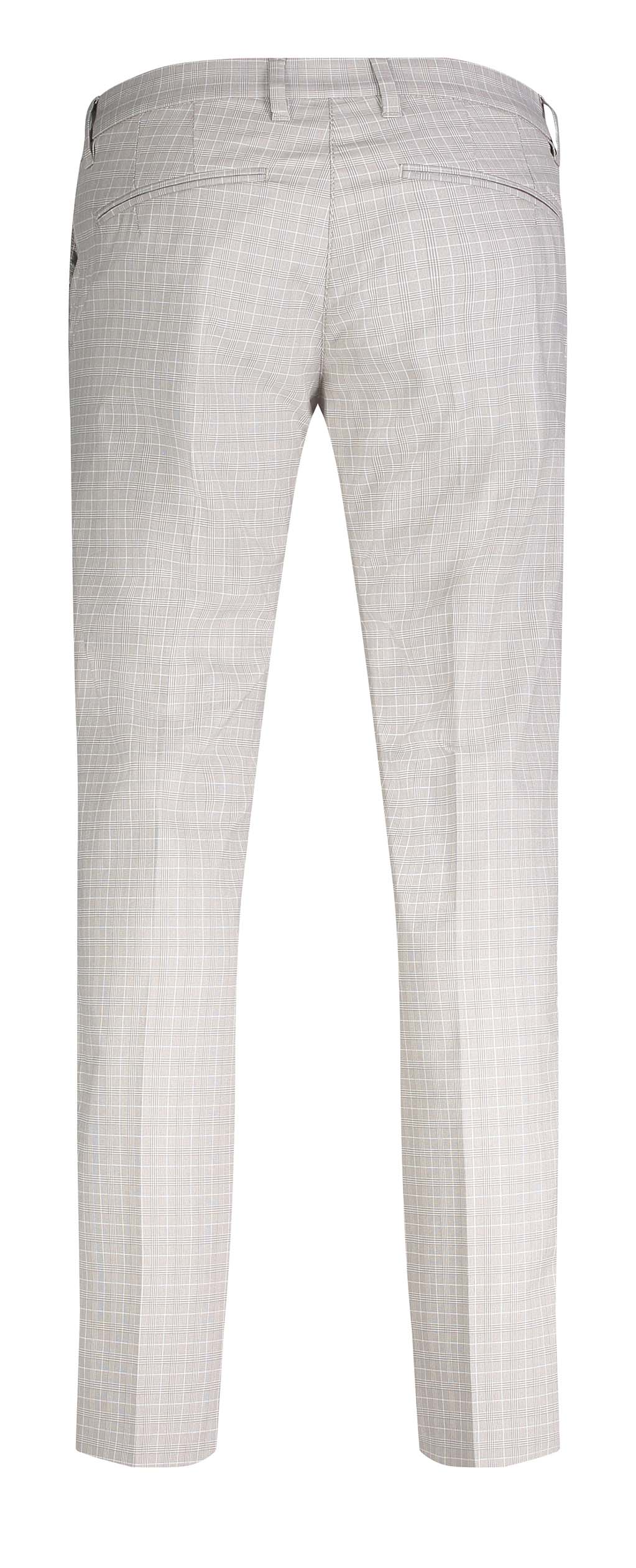 MAC LENNOX Chino - Frosted Linen Check - 6344-00-0704L-039K