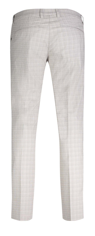 MAC LENNOX Chino - Frosted Linen Check - 6344-00-0704L-039K