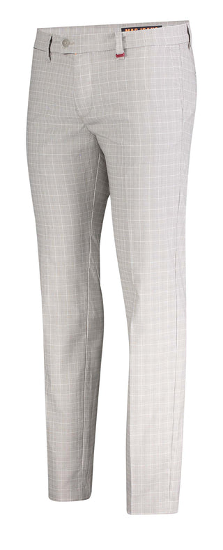 MAC LENNOX Chino - Frosted Linen Check - 6344-00-0704L-039K