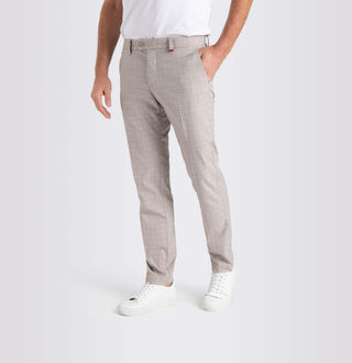 MAC LENNOX Chino - Frosted Linen Check - 6344-00-0704L-039K