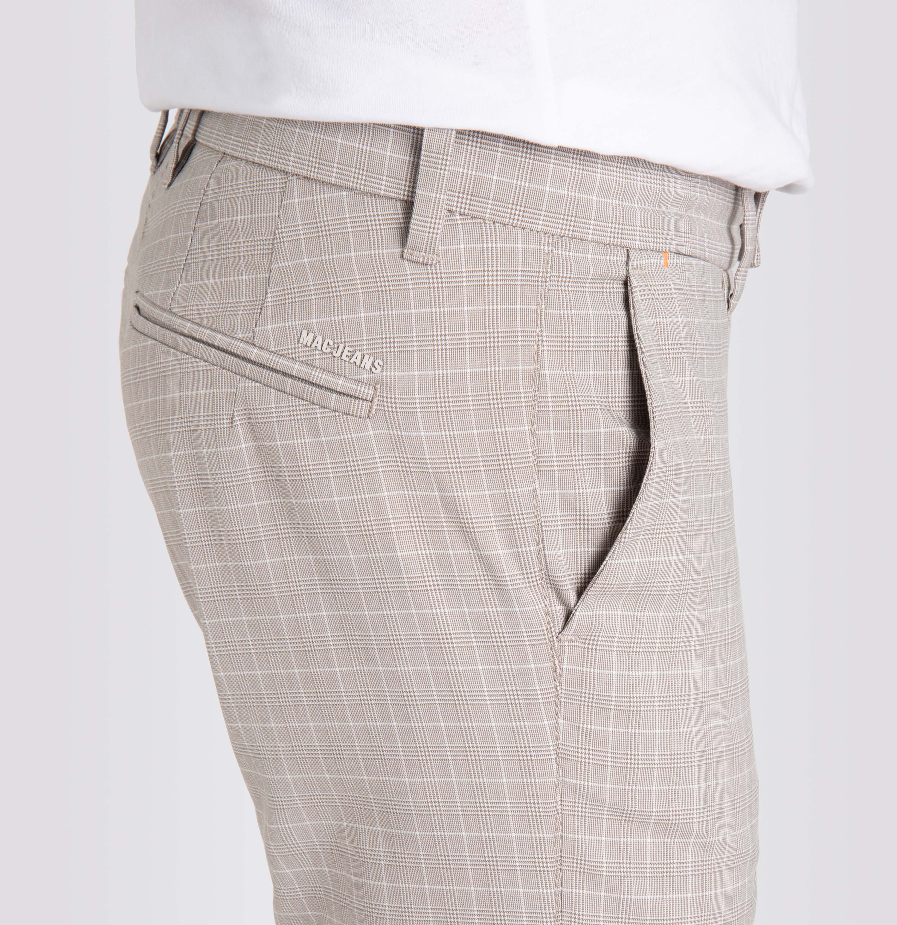MAC LENNOX Chino - Frosted Linen Check - 6344-00-0704L-039K von MAC