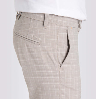 MAC LENNOX Chino - Frosted Linen Check - 6344-00-0704L-039K