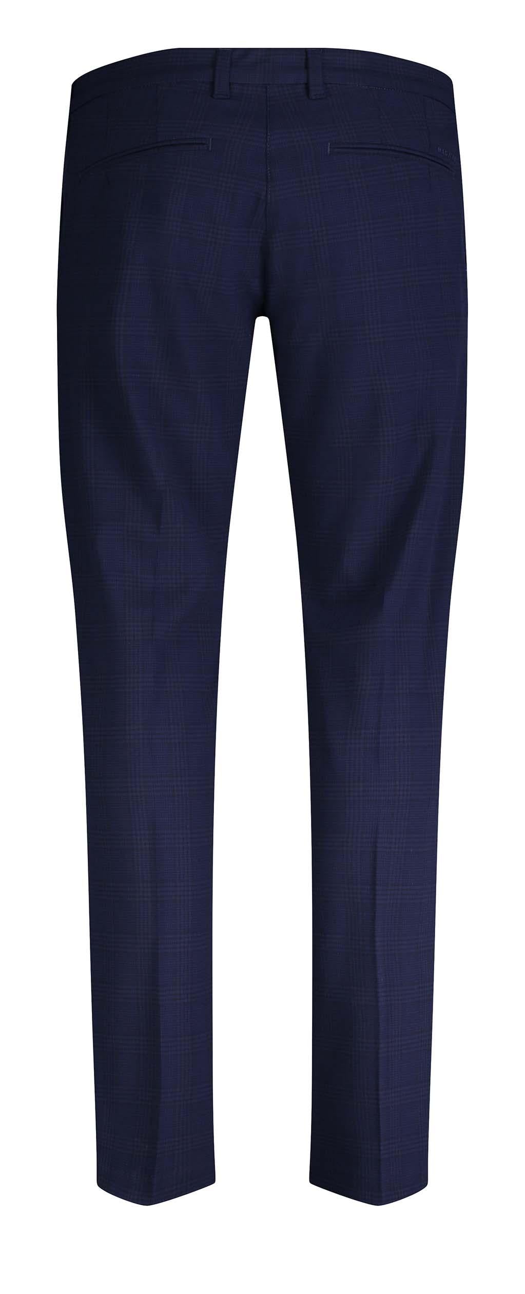 MAC LENNOX Chino - Midnight Check Navy - 6344-00-0704L-196K