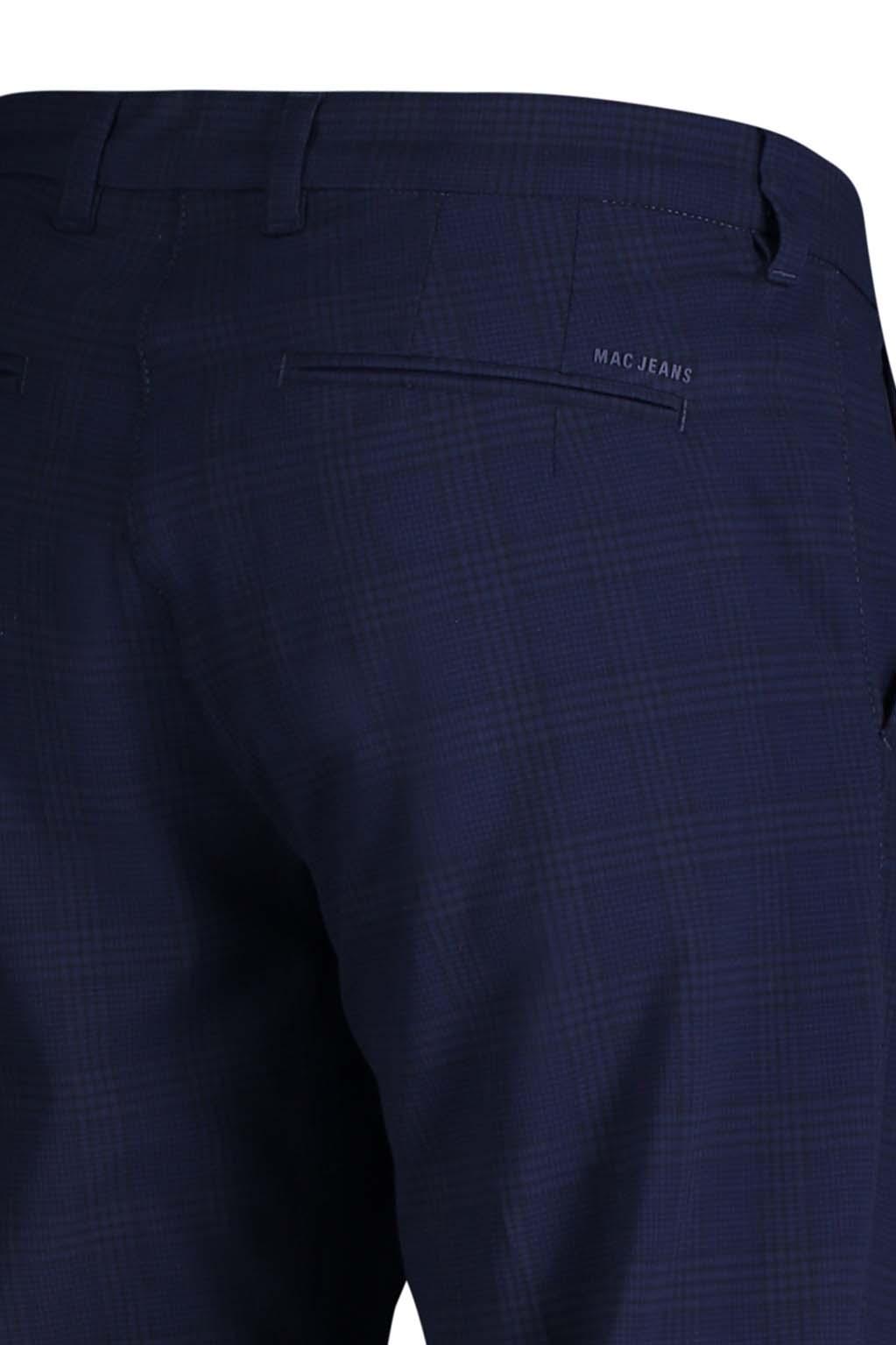 MAC LENNOX Chino - Midnight Check Navy - 6344-00-0704L-196K von MAC