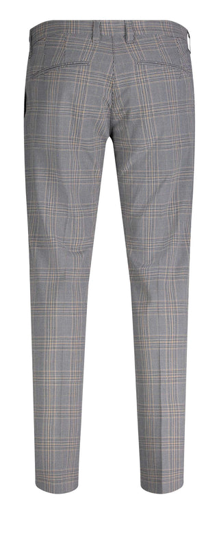 MAC LENNOX CARBONIUM BI-STRETCH Chinchilla Fog Check Chinohose - 6344-00-0704L-238K