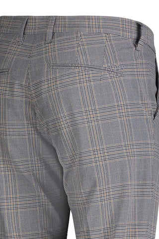 MAC LENNOX CARBONIUM BI-STRETCH Chinchilla Fog Check Chinohose - 6344-00-0704L-238K