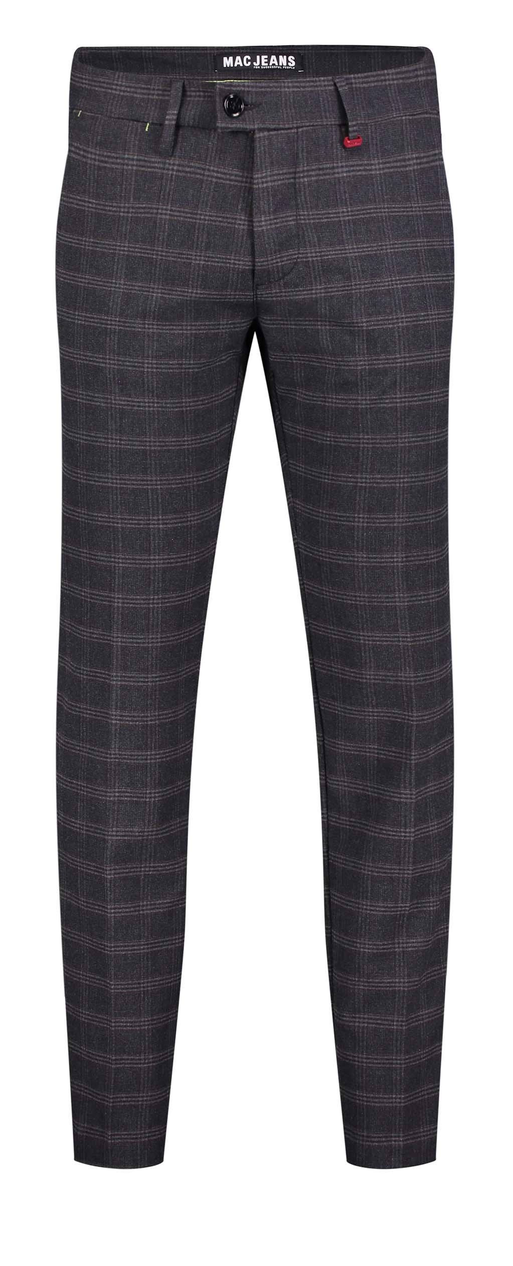 MAC LENNOX Chino - Smoky Grid Navy - 6344-00-0732L-195K