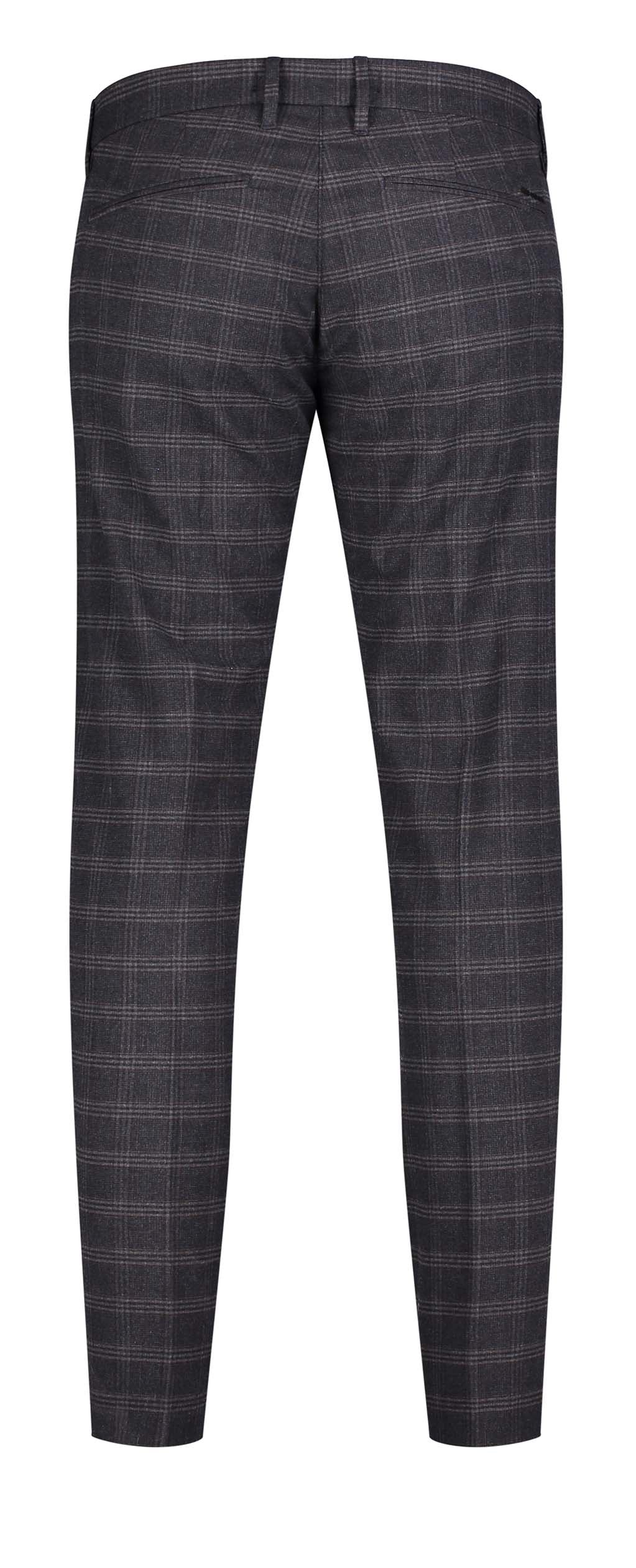 MAC LENNOX Chino - Smoky Grid Navy - 6344-00-0732L-195K