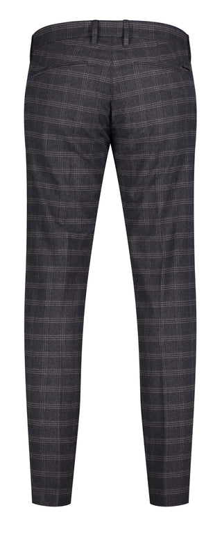 MAC LENNOX Chino - Smoky Grid Navy - 6344-00-0732L-195K