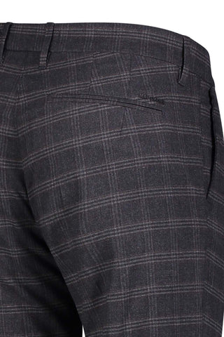 MAC LENNOX Chino - Smoky Grid Navy - 6344-00-0732L-195K