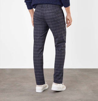 MAC LENNOX Chino - Smoky Grid Navy - 6344-00-0732L-195K