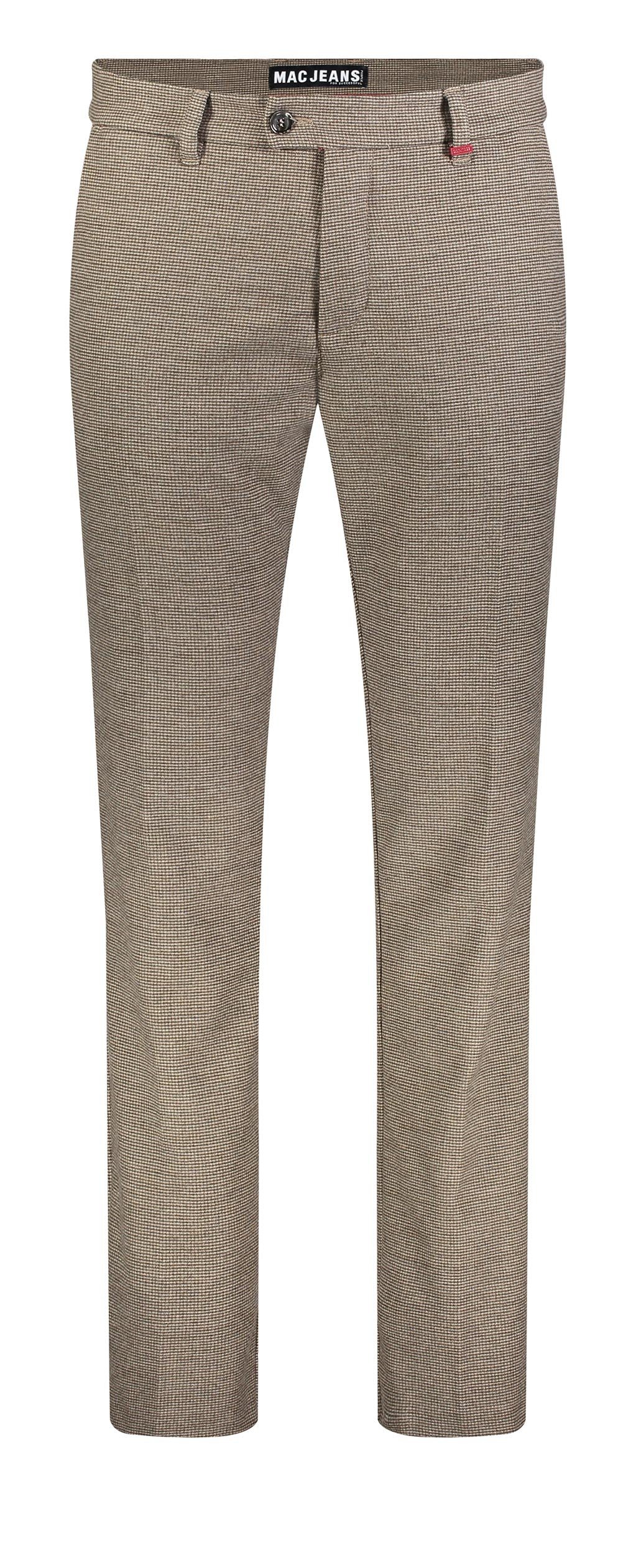 MAC LENNOX Chino - Salted Oat Houndstooth - 6344-00-0732L-268P