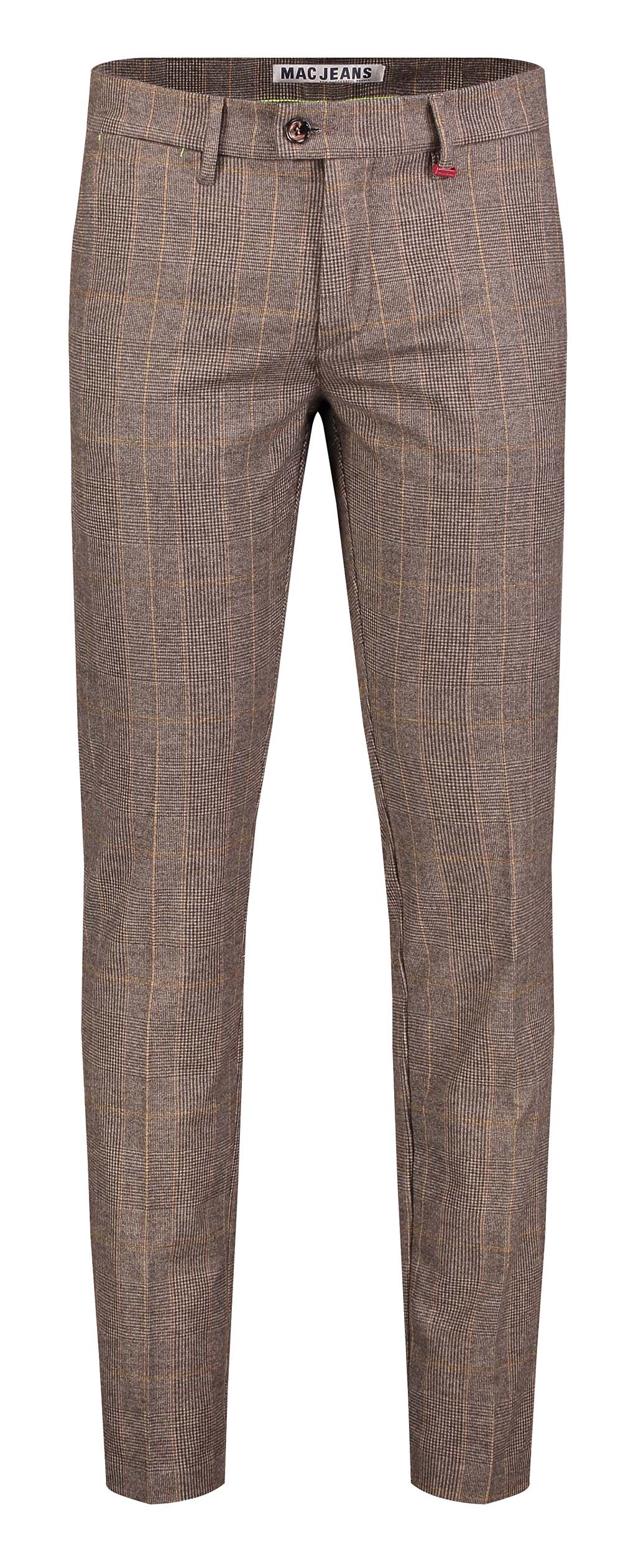 MAC LENNOX Chino - Amber Tartan Brown - 6344-00-0732L-272K