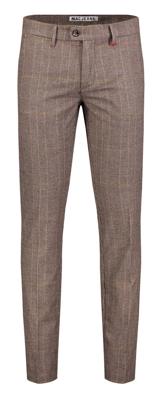 MAC LENNOX Chino - Amber Tartan Brown - 6344-00-0732L-272K