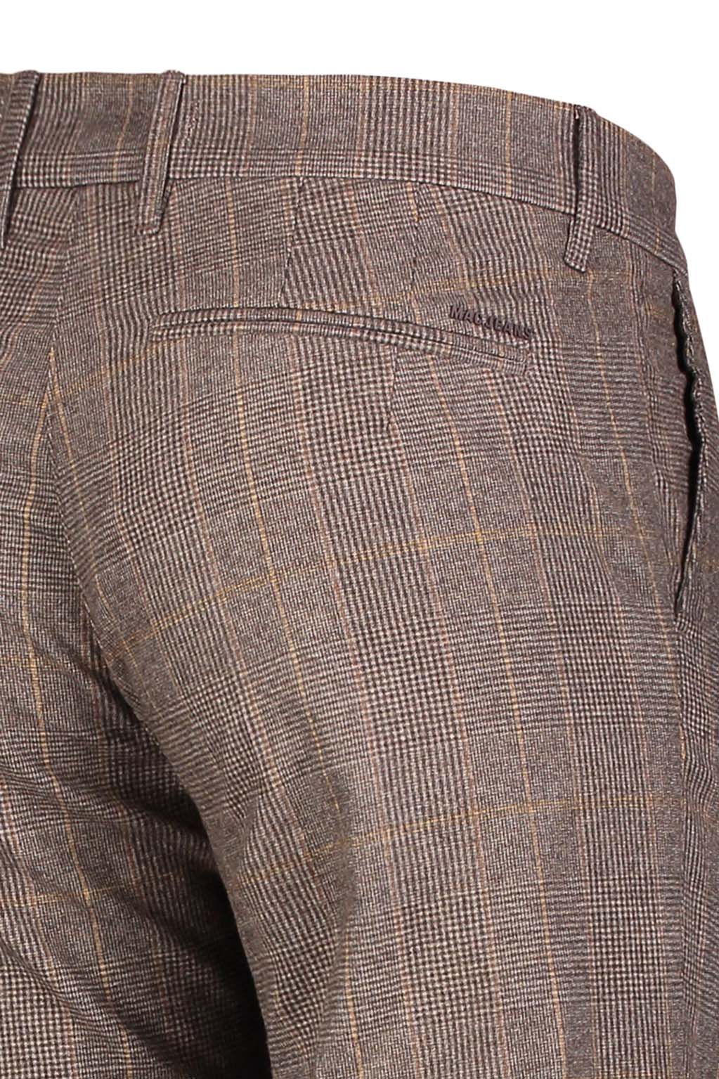 MAC LENNOX Chino - Amber Tartan Brown - 6344-00-0732L-272K von MAC
