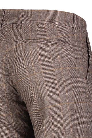 MAC LENNOX Chino - Amber Tartan Brown - 6344-00-0732L-272K