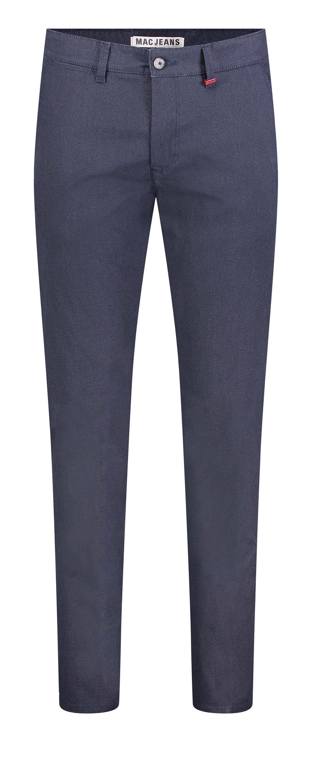 MAC LENNOX Chino - Midnight Indigo Herringbone - 6365-00-0678L-146B