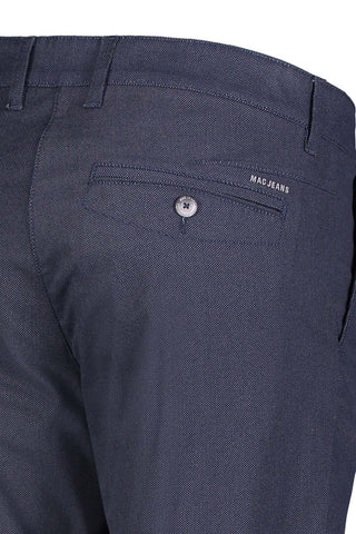 MAC LENNOX Chino - Midnight Indigo Herringbone - 6365-00-0678L-146B