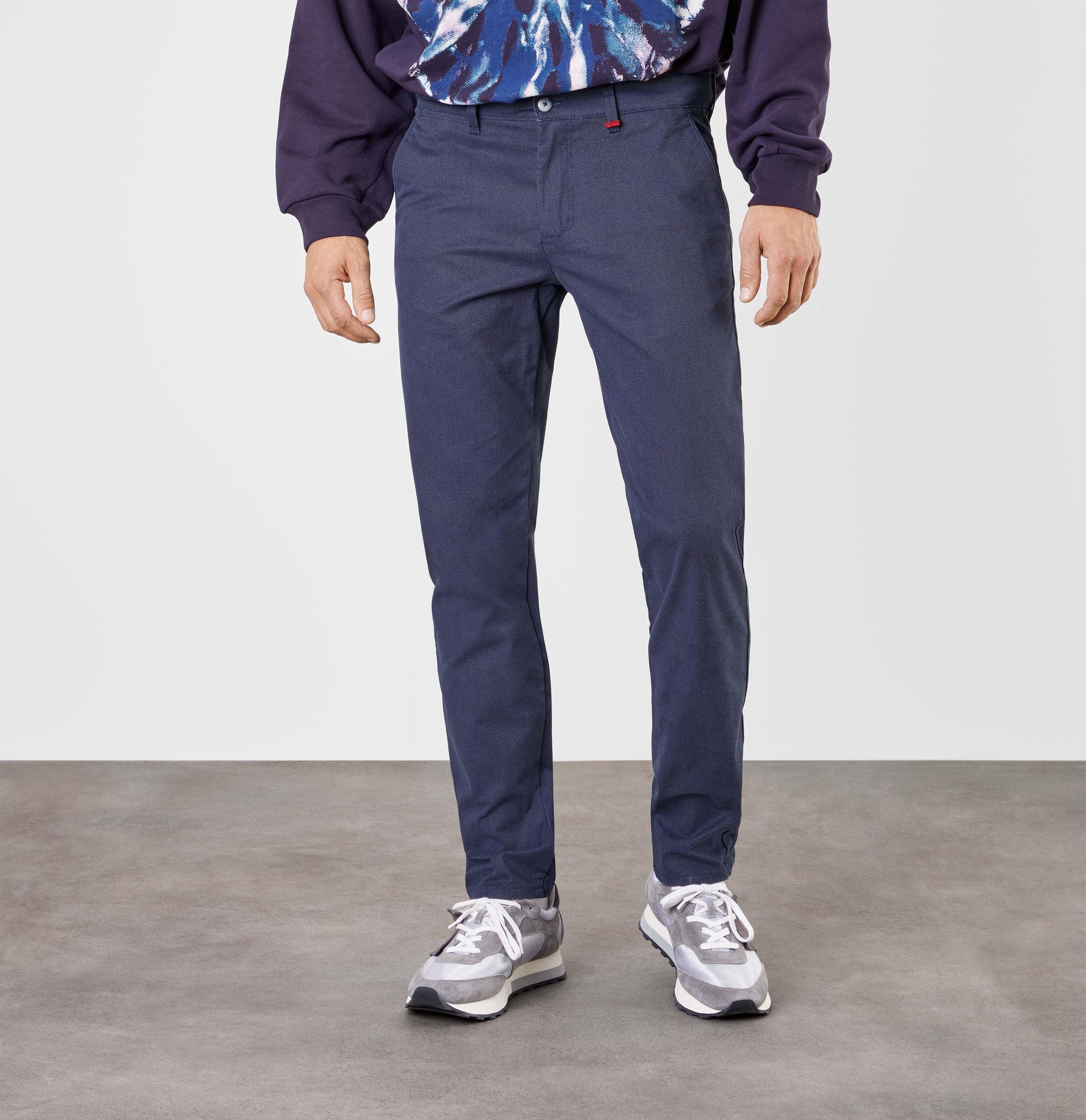 MAC LENNOX Chino - Midnight Indigo Herringbone - 6365-00-0678L-146B von MAC