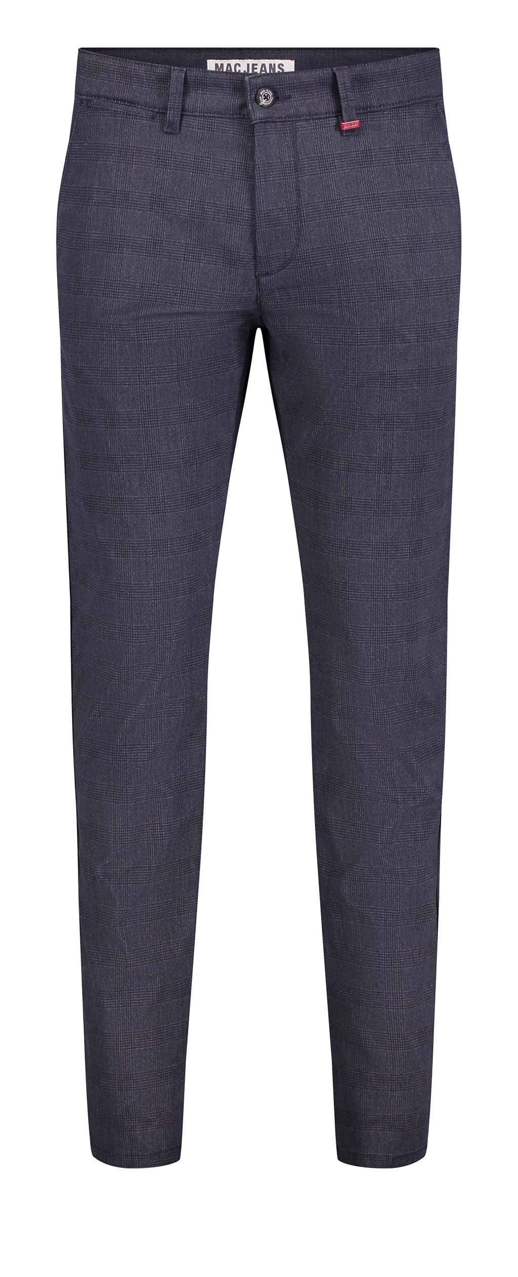 MAC LENNOX Chino - Midnight Grid Blue - 6365-00-0678L-196K