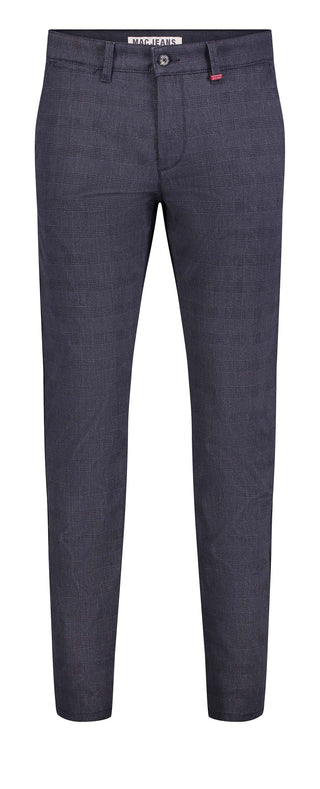 MAC LENNOX Chino - Midnight Grid Blue - 6365-00-0678L-196K