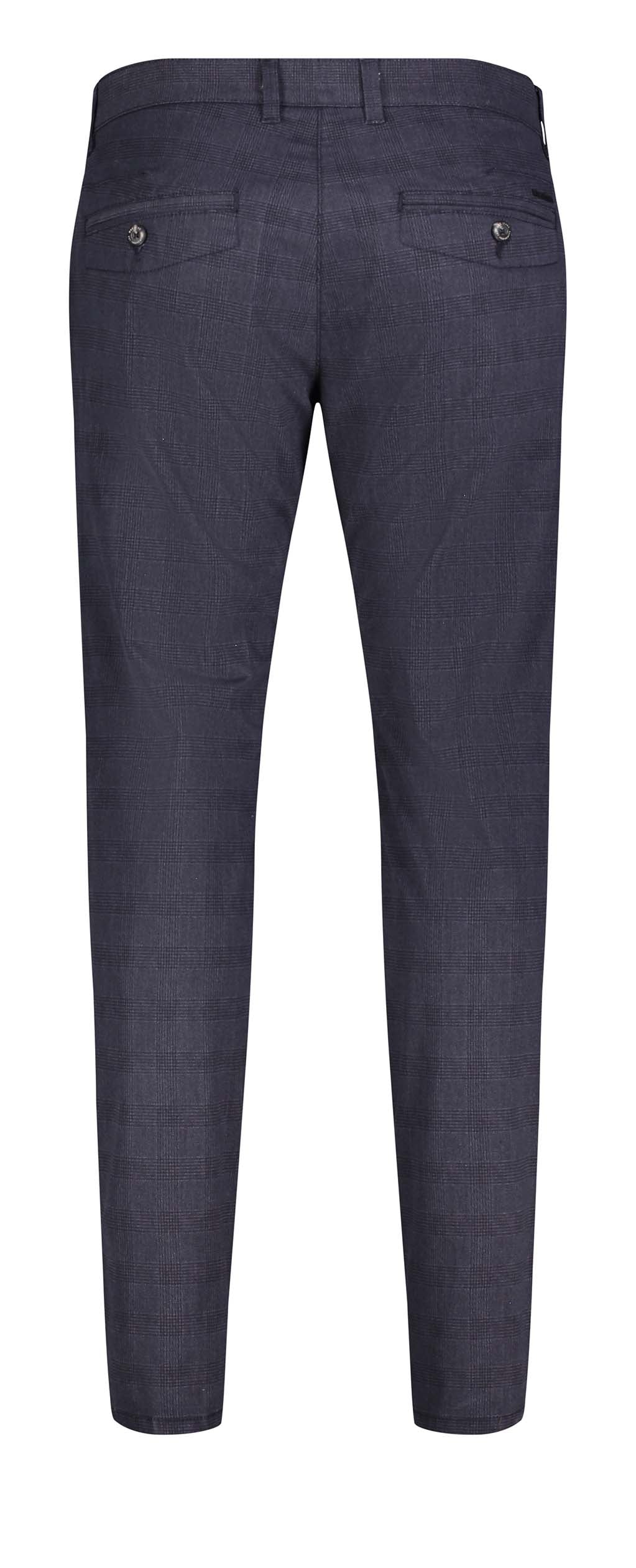MAC LENNOX Chino - Midnight Grid Blue - 6365-00-0678L-196K