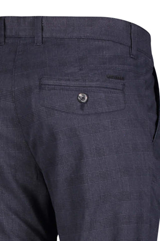 MAC LENNOX Chino - Midnight Grid Blue - 6365-00-0678L-196K