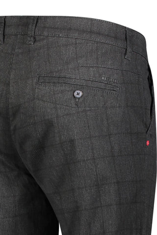 MAC LENNOX Chino - Slate Check Shadow - 6365-00-0679L-077K