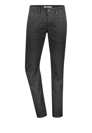 MAC LENNOX Chino - Slate Check Shadow - 6365-00-0679L-077K