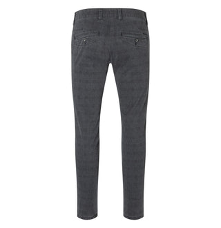 MAC LENNOX Printed Gabardine - Midnight Check Charcoal - 6365-00-0689L-196K