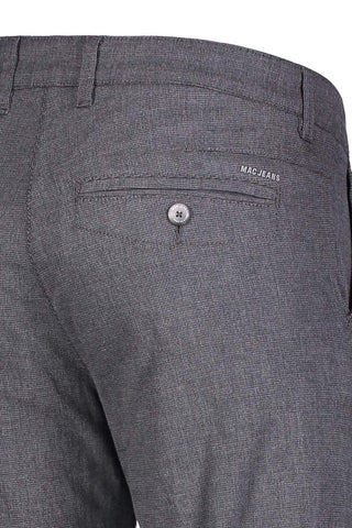 MAC LENNOX Gabardine Hose - Slate Gingham Blue - 6365-00-0751L-074P
