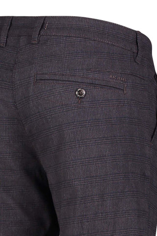 MAC LENNOX Chinohose - Espresso Slate Check - 6365-00-0751L-290K