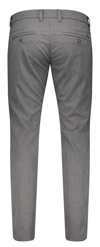 MAC LENNOX Chino - Ashen Houndstooth Grey - 6365-90-0632L-060H