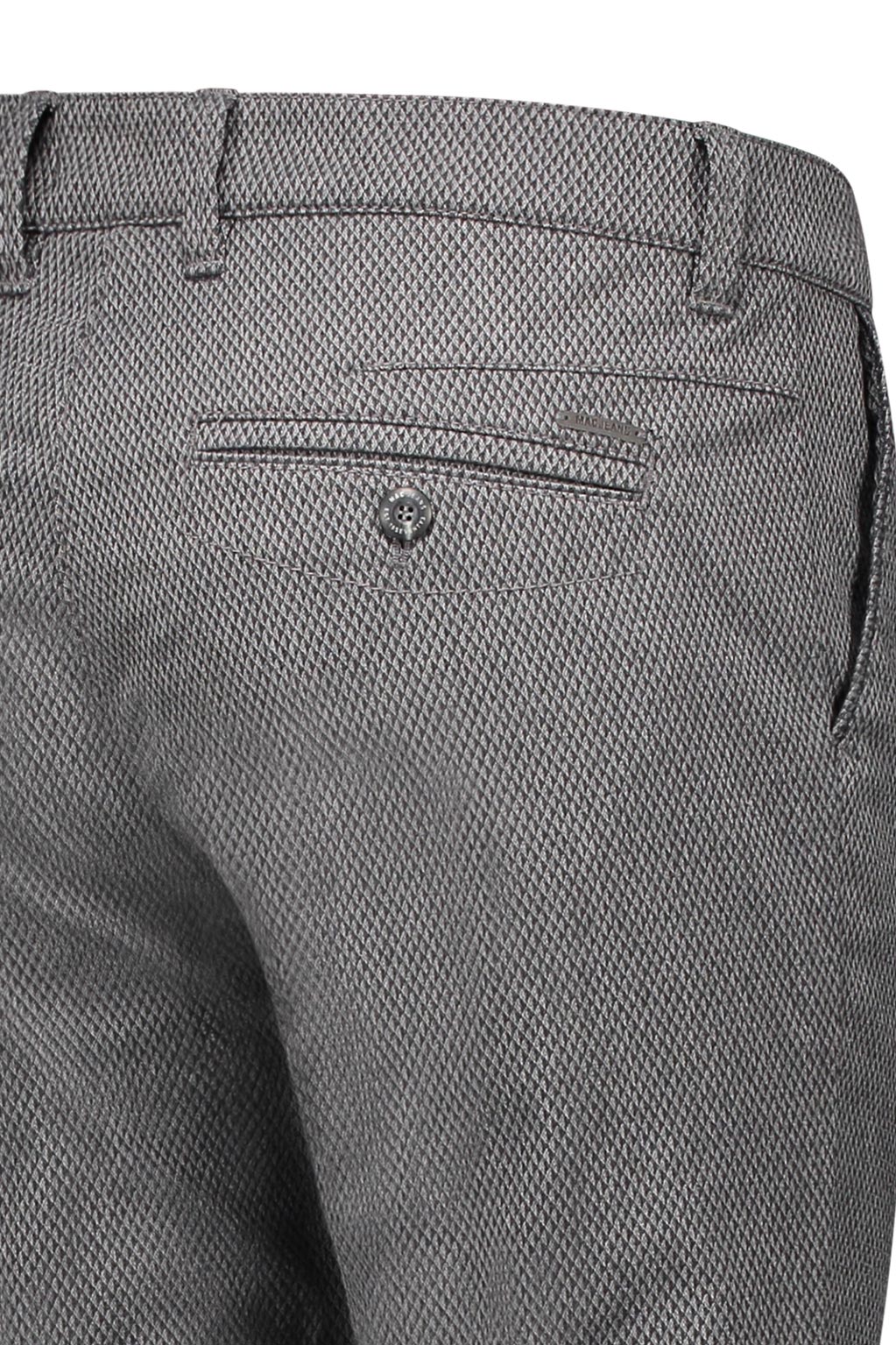 MAC LENNOX Chino - Ashen Houndstooth Grey - 6365-90-0632L-060H von MAC