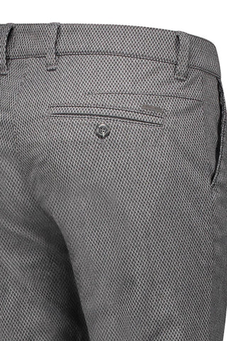 MAC LENNOX Chino - Ashen Houndstooth Grey - 6365-90-0632L-060H