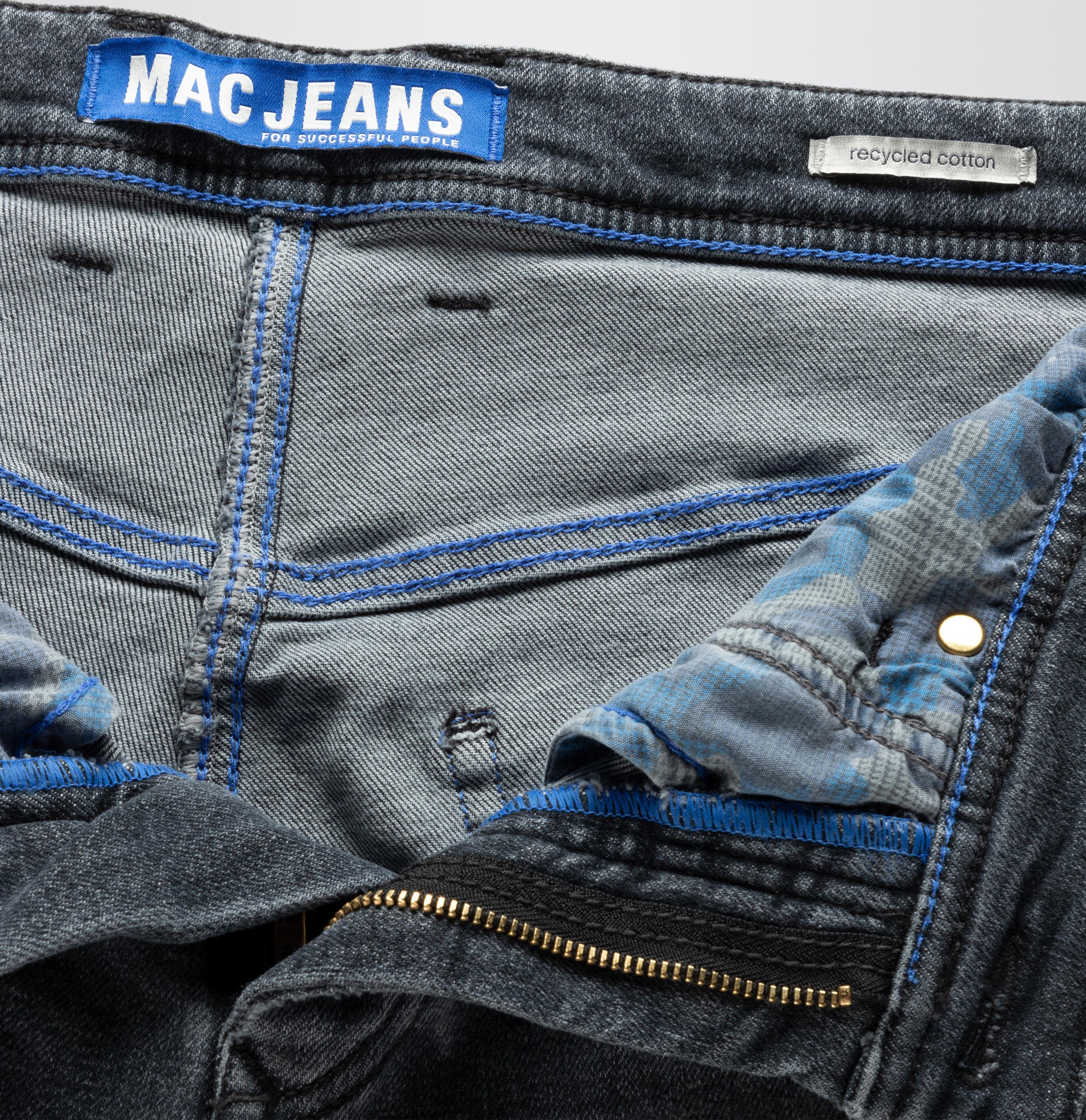 MAC GARVIN Tapered Jeans - Smoky Graphite Wash - 6650-00-1980L-H882 von MAC