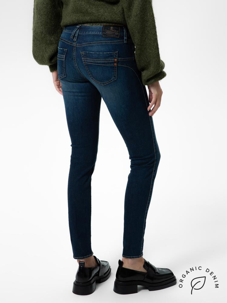 HERRLICHER TOUCH Slim Organic Denim - Deep Indigo Used - 5705-OD133-676 von Herrlicher