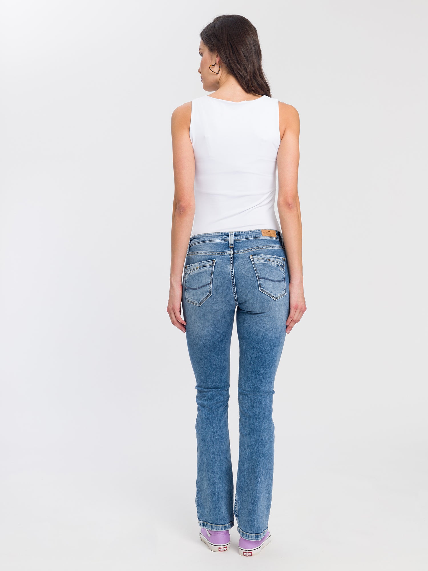 CROSS JEANS Lauren Bootcut Jeans - Coastal Fog Blue - H485-020 von Cross Jeans