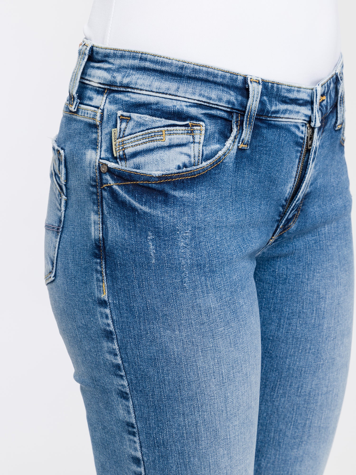 CROSS JEANS Lauren Bootcut Jeans - Coastal Fog Blue - H485-020 von Cross Jeans