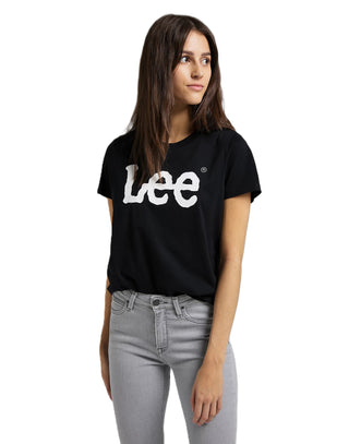 LEE LOGO TEE Kurzarm T-Shirt - Midnight Ink Black - 112109467