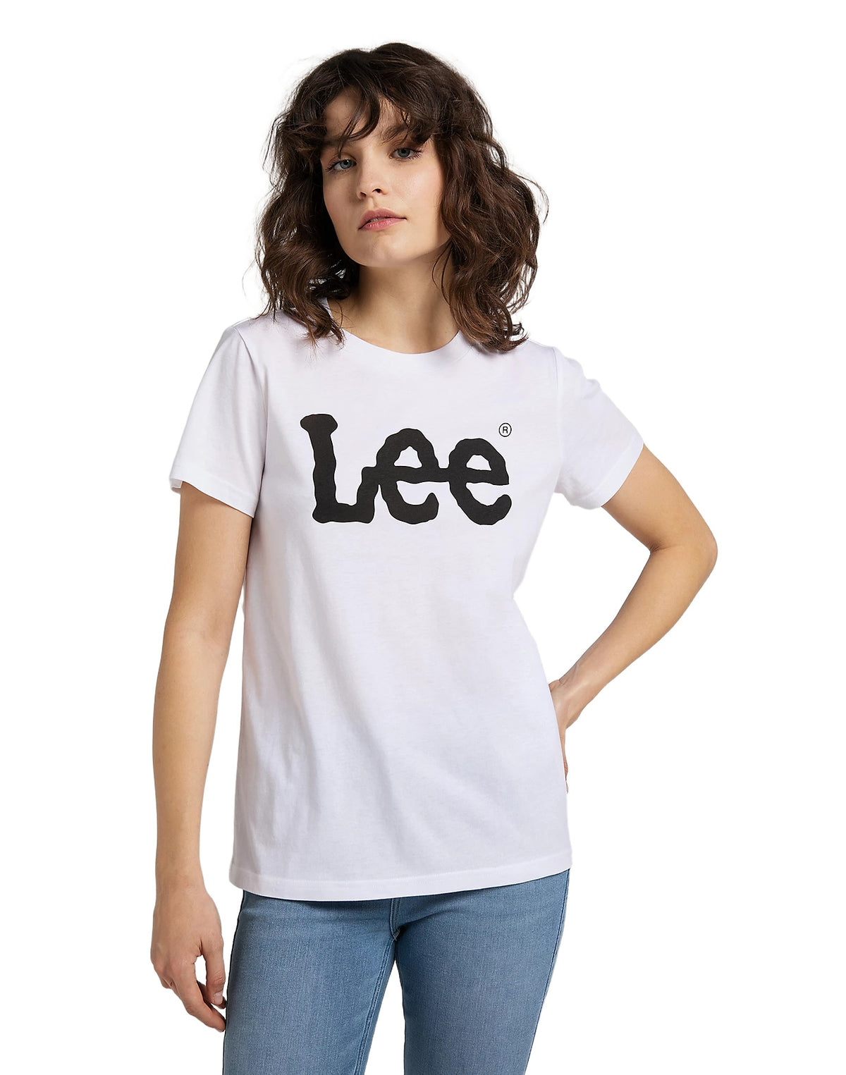 LEE LOGO TEE T-Shirt - Pure Vanilla White - 112109470