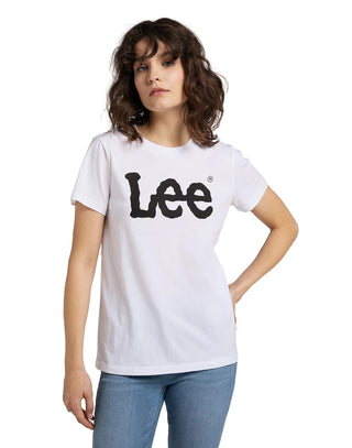 LEE LOGO TEE T-Shirt - Pure Vanilla White - 112109470