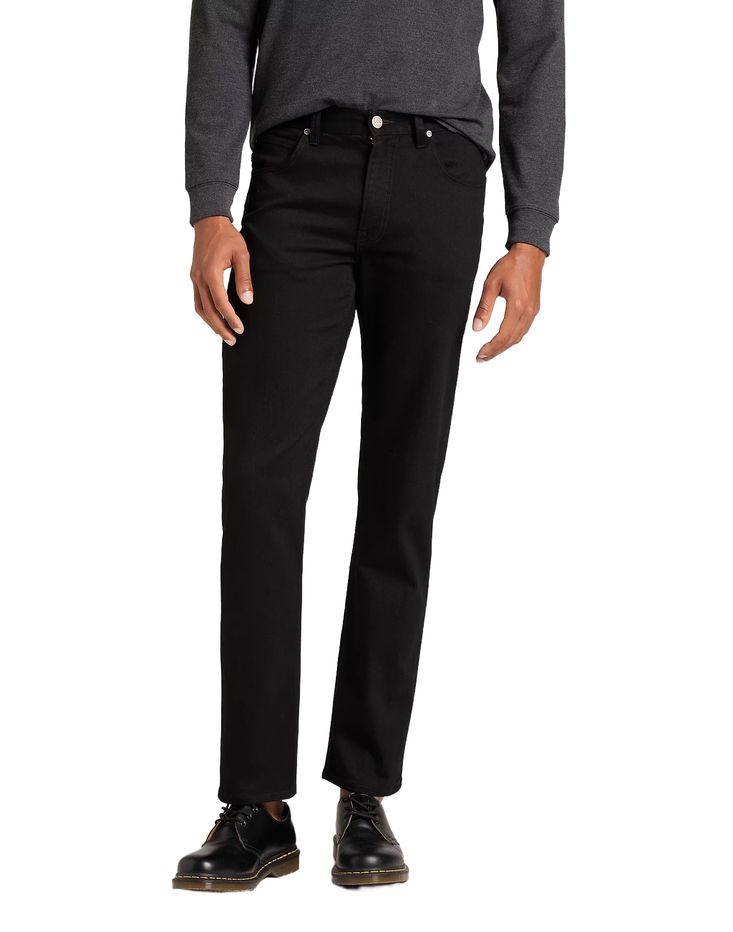LEE BROOKLYN Straight Jeans - Noir Velvet Black - 112110125