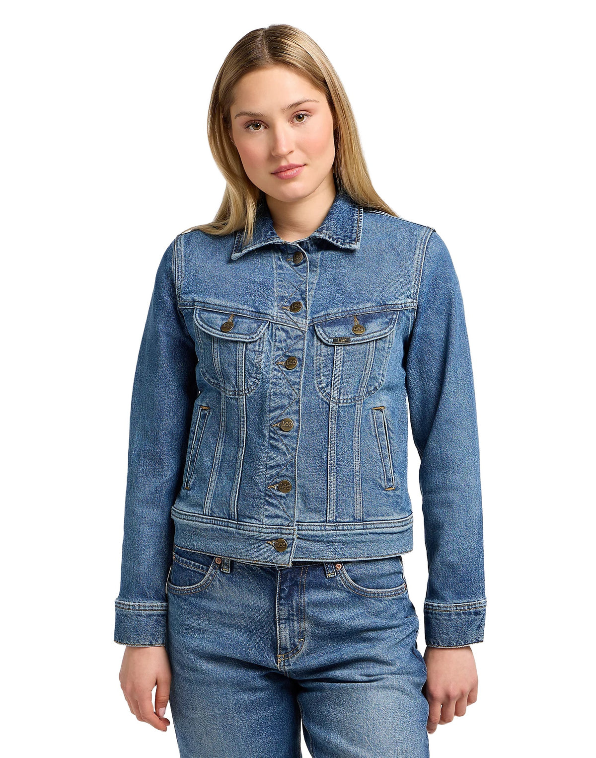 LEE RIDER JACKET Jeansjacke - Ocean Wash Denim - 112341297