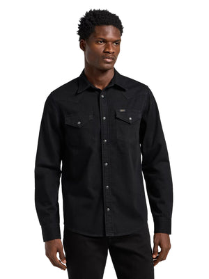 LEE REGULAR WESTERN SHIRT - Night Jet Black - 112363913