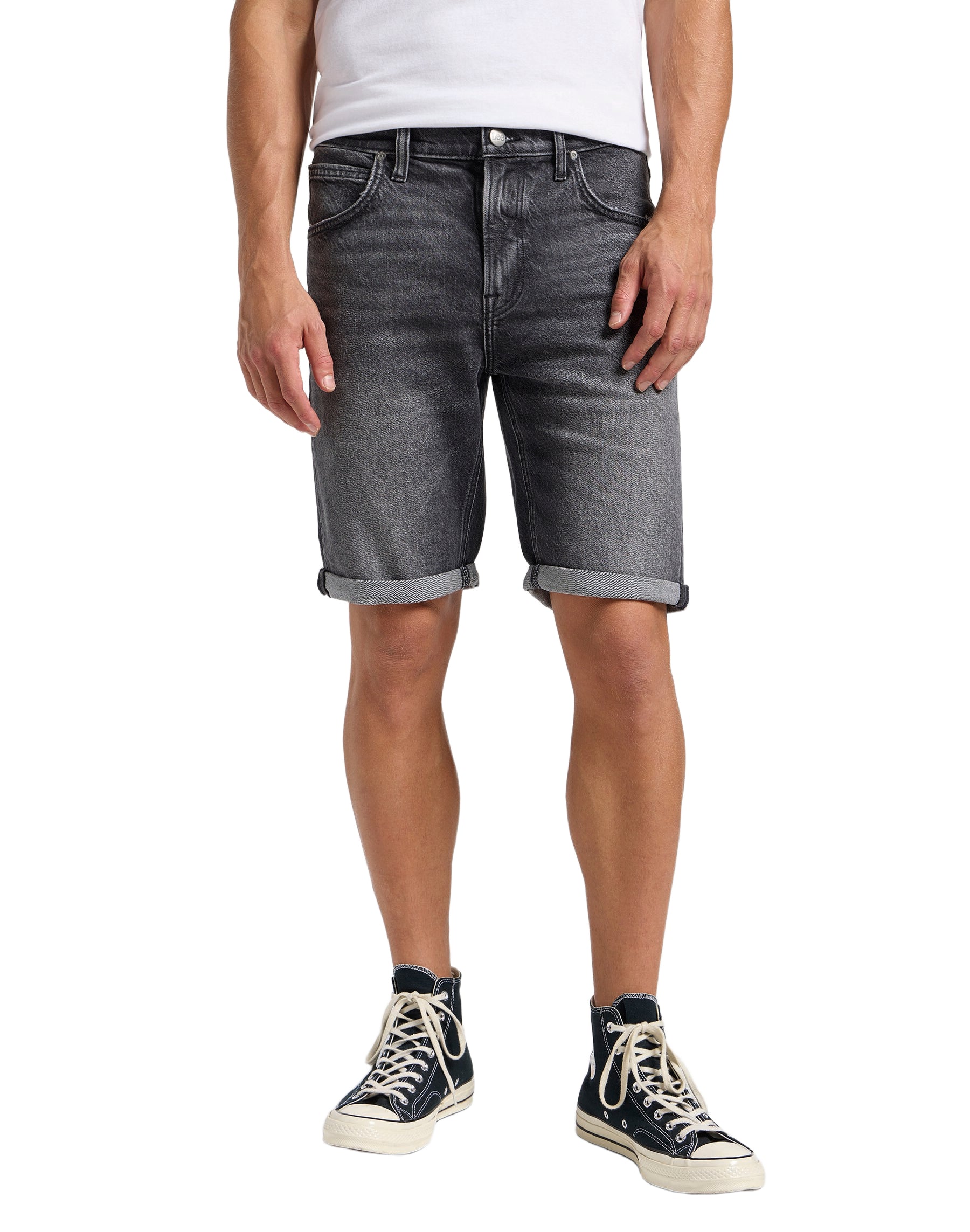 LEE 5 POCKET SHORT washed otto - Stormy Slate - 112363927