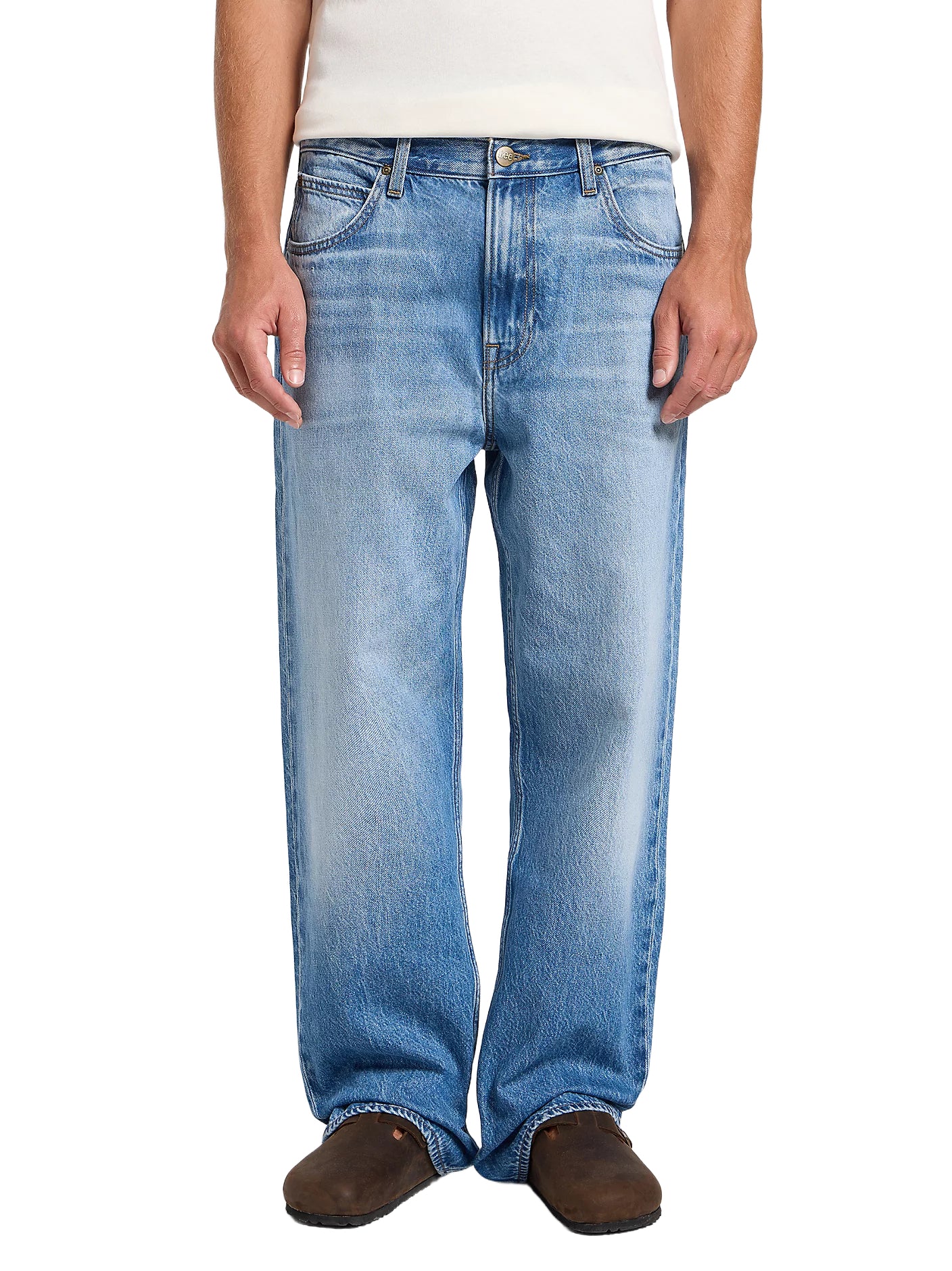 LEE ASHER Baggy Jeans - Moonlit Chambray - 112364173