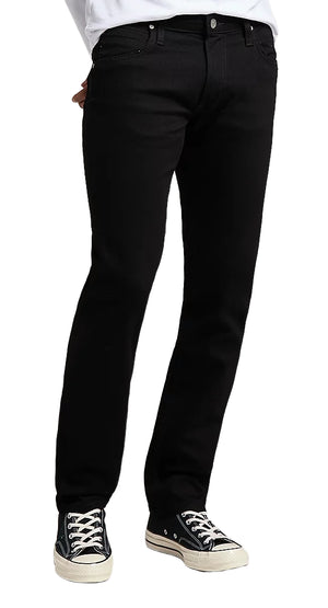 LEE DAREN ZIP FLY Straight Hose - Jet Black Denim - L707HFAE